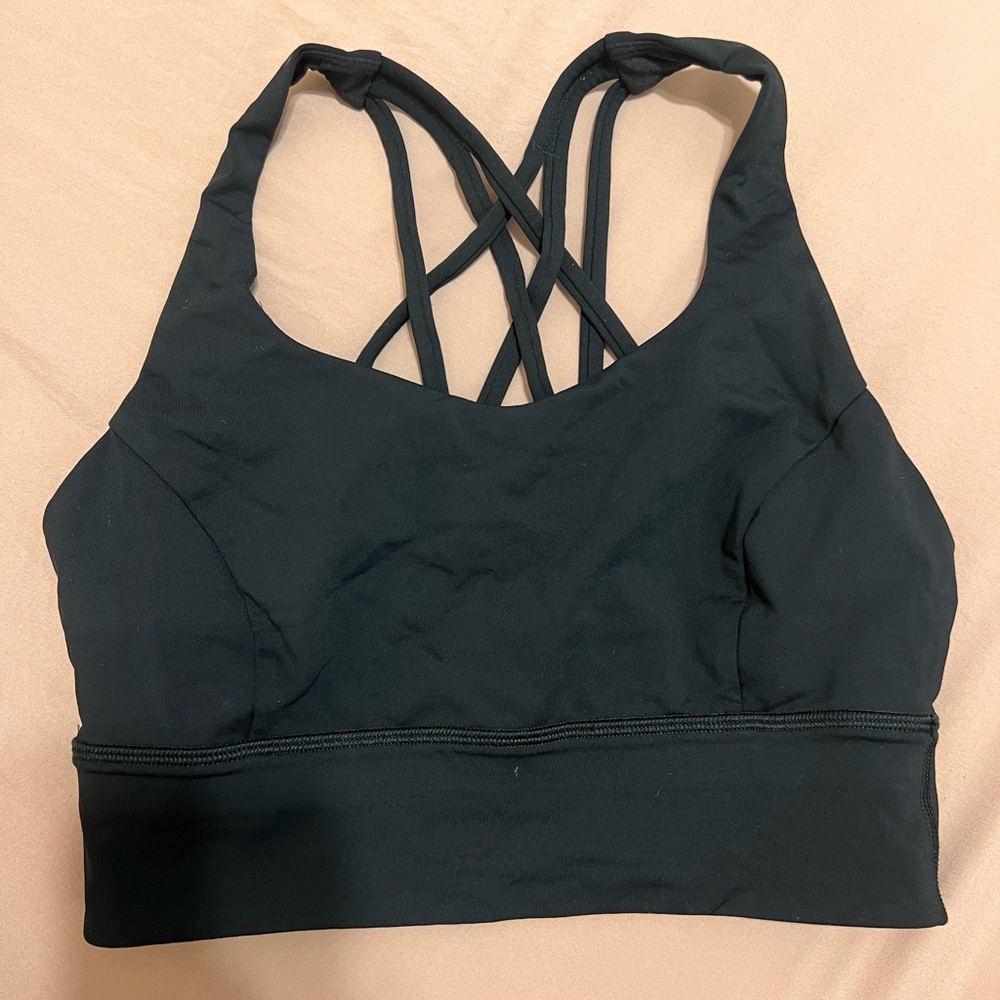 Black Lululemon Strappy Sports Bra